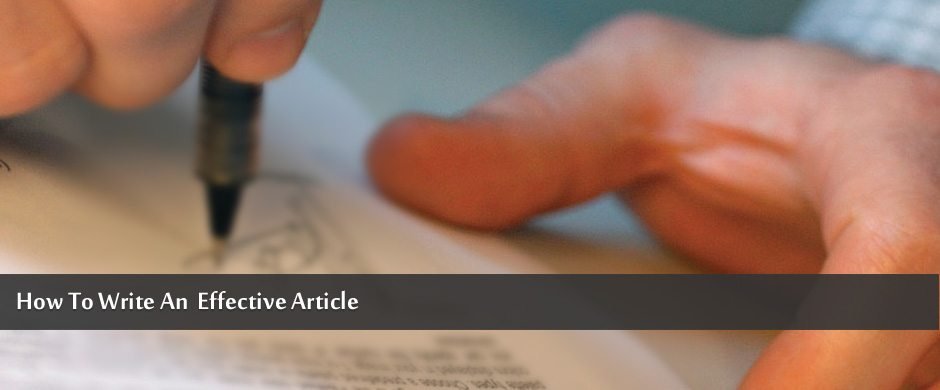 Como redigir um artigo